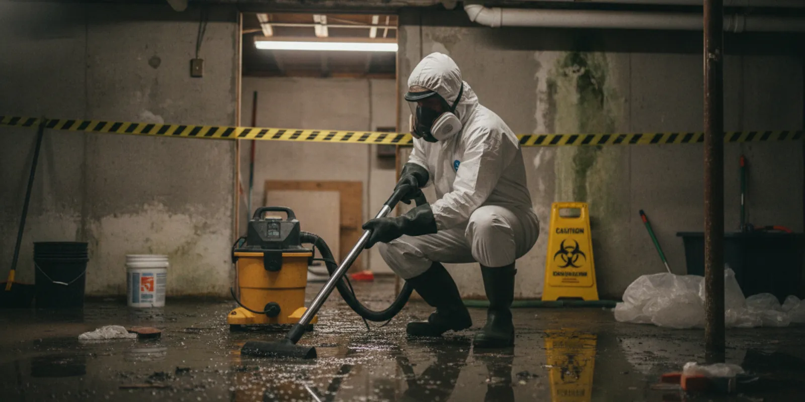 Sewage & Burst Pipe Cleanup in Silver Lake
